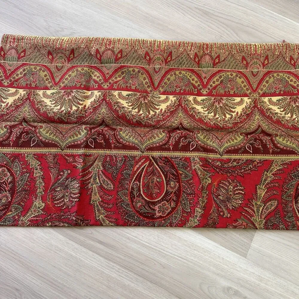 Pottery Barn Red Paisley Lumbar 16